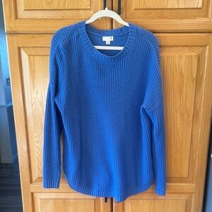 SO Women's Vibrant Blue Crew Neck Sweater